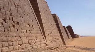 Meroe Pyramids Side View