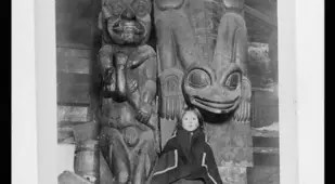 Alaska Girl Totem Pole