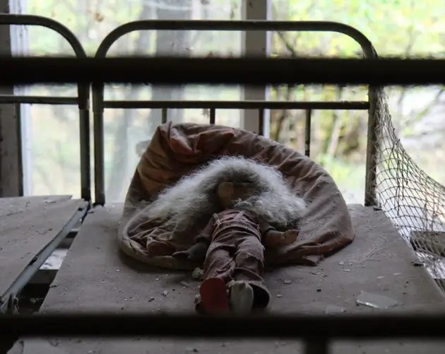 Rotting Table With Stuffed Toy