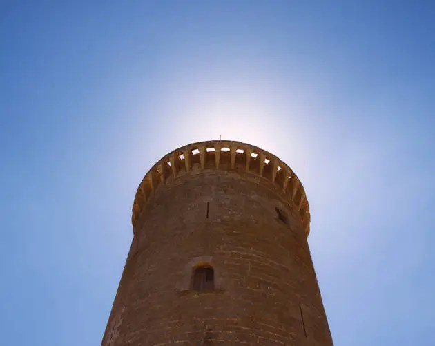 Bellver Castle Tower And The Sun