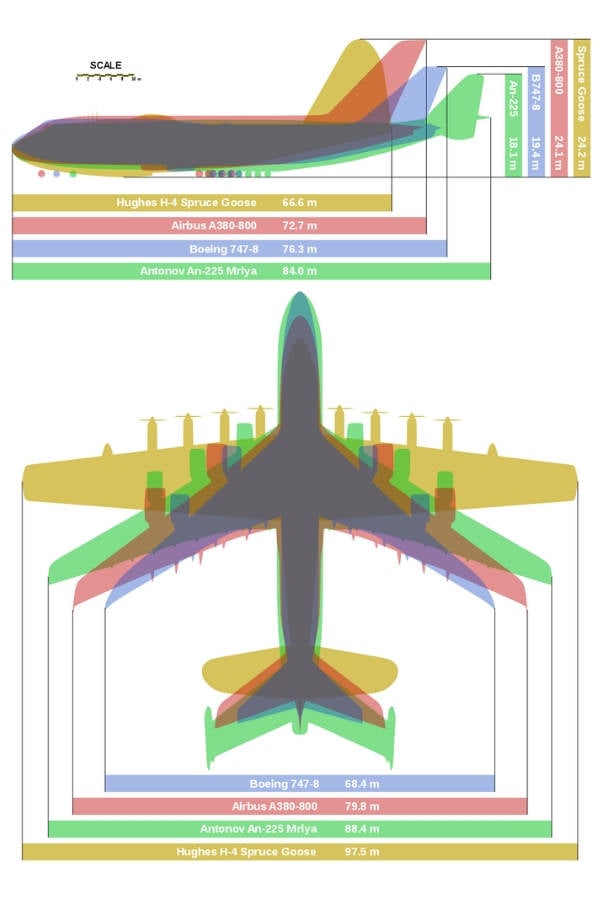 Spruce Goose Size Comparison