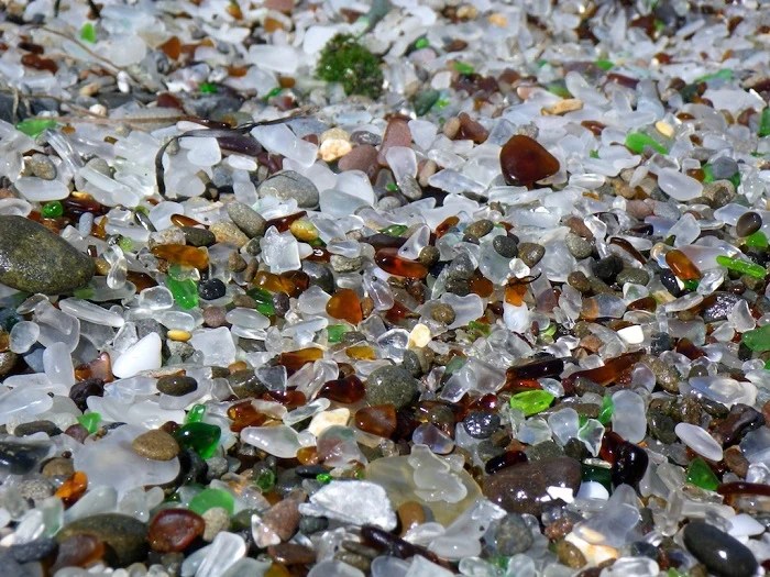Glass Beach In Fort Bragg California