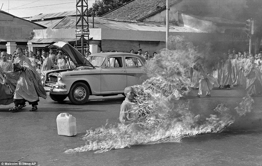 Vietnam War AP Photographers Burning Monk
