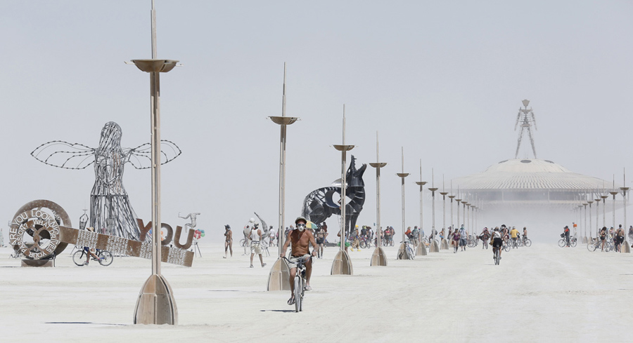 Broad View Burning Man