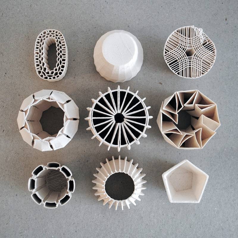 Ceramic Pieces from 3D Printer