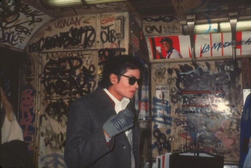 Michael Jackson Takes A Subway Ride