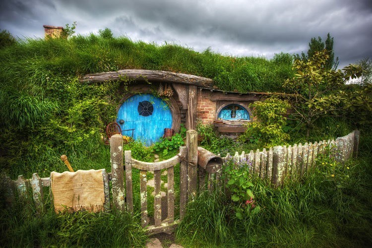 Hobbit Home Blue Door