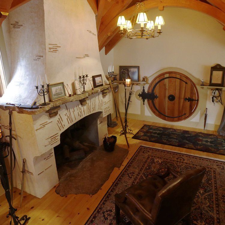 Hobbit Homes White Fireplace