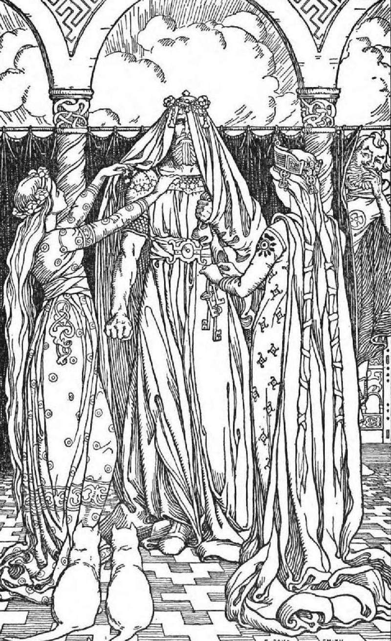 norse mythology crossdressing thor and loki