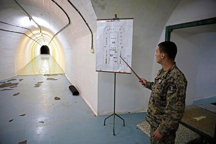 1950s Bunker Facility Map