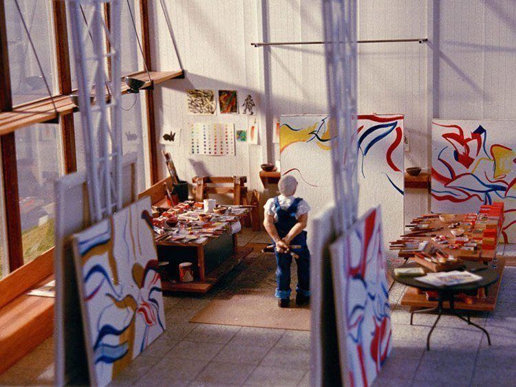 mini art studio williem de kooning