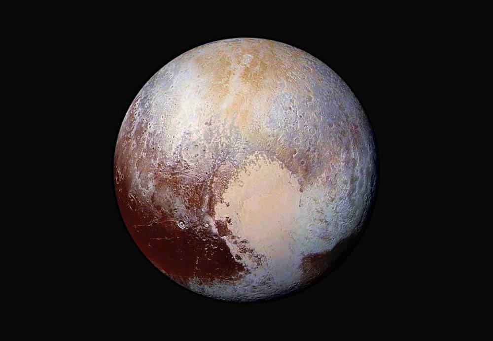 Pluto Images False Color