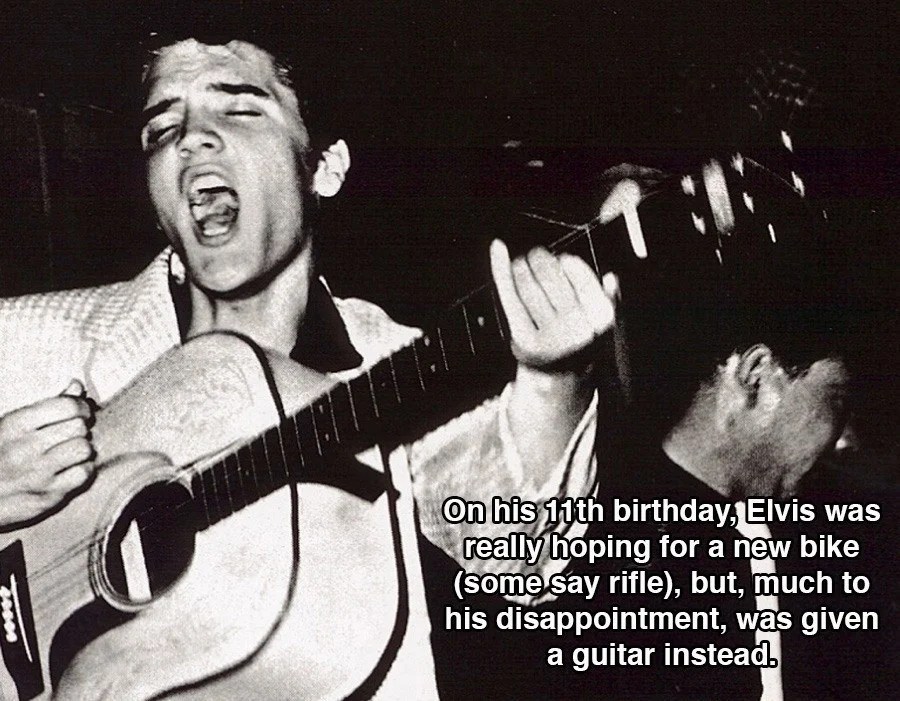 Elvis Playing Guitar