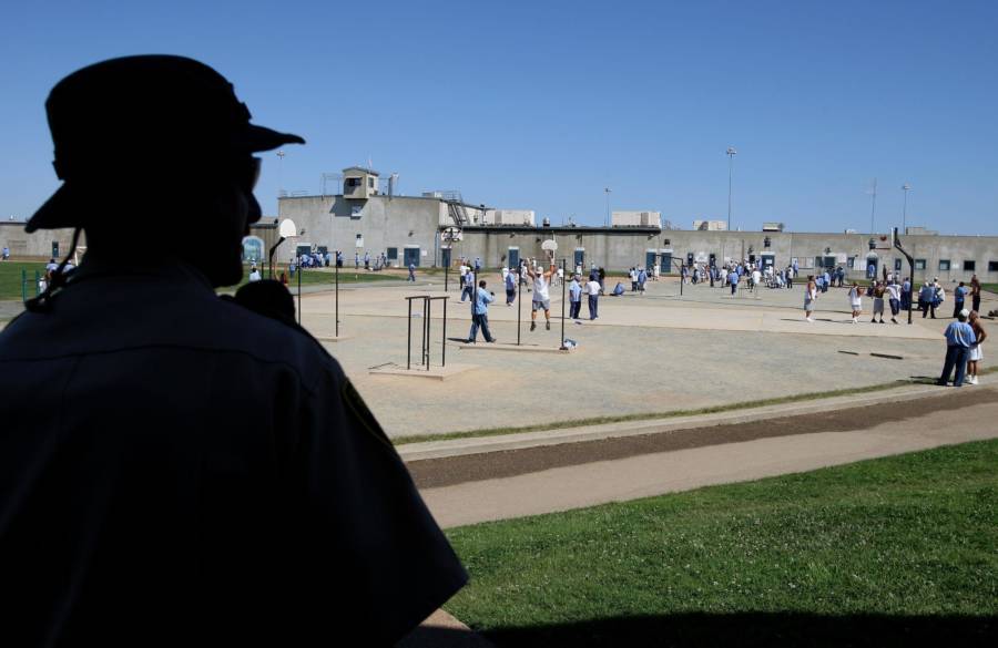 Guard Watching Prisoners