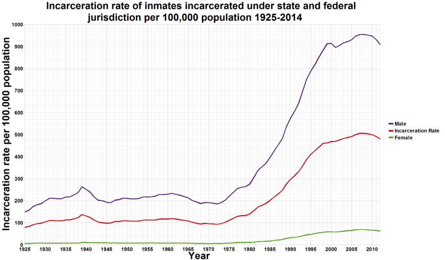 Incarceration Rate Graph
