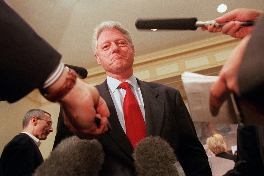 Bill Clinton From Below