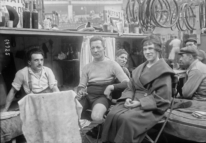 Cyclist In 1920s Paris