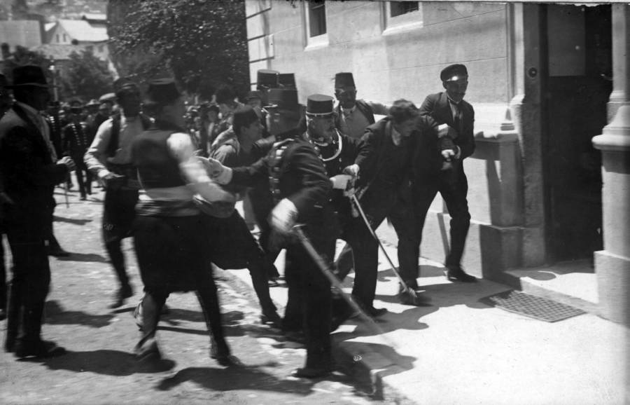 Gavrilo Princip Being Arrested