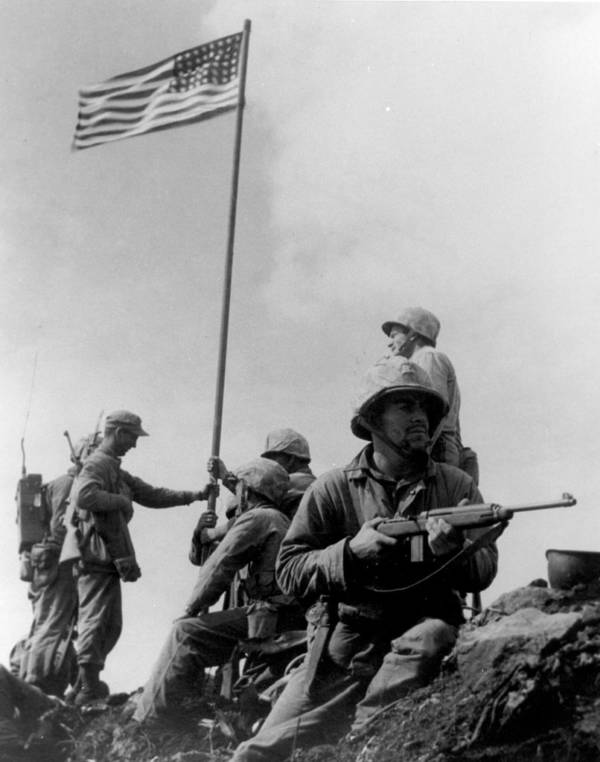 First Flag On Iwo Jima