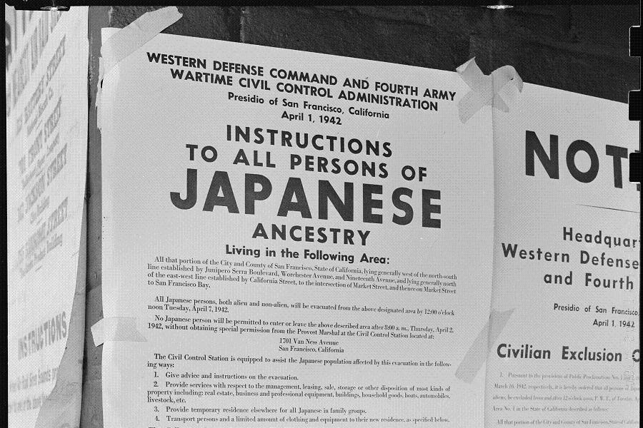 Japanese-American Internment Evacuation Order