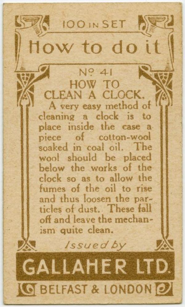 Clean A Clock Back