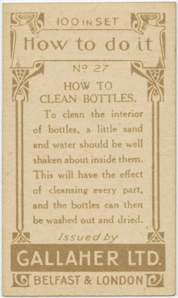 Clean Bottles Back