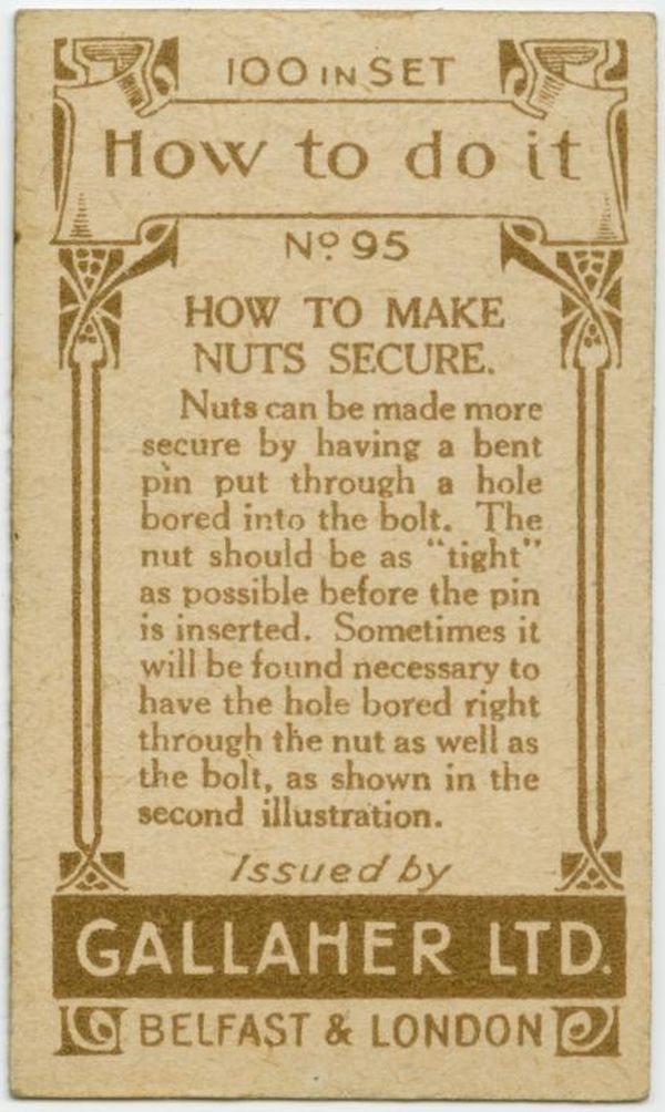 Make Nuts Secure Back