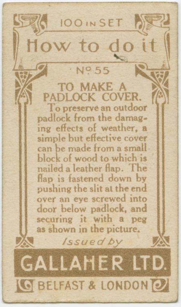 Make Pad Lock Cover Back