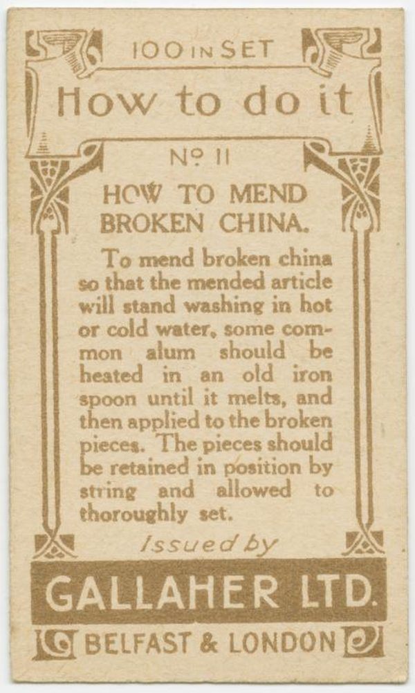 Mend Broken China Back