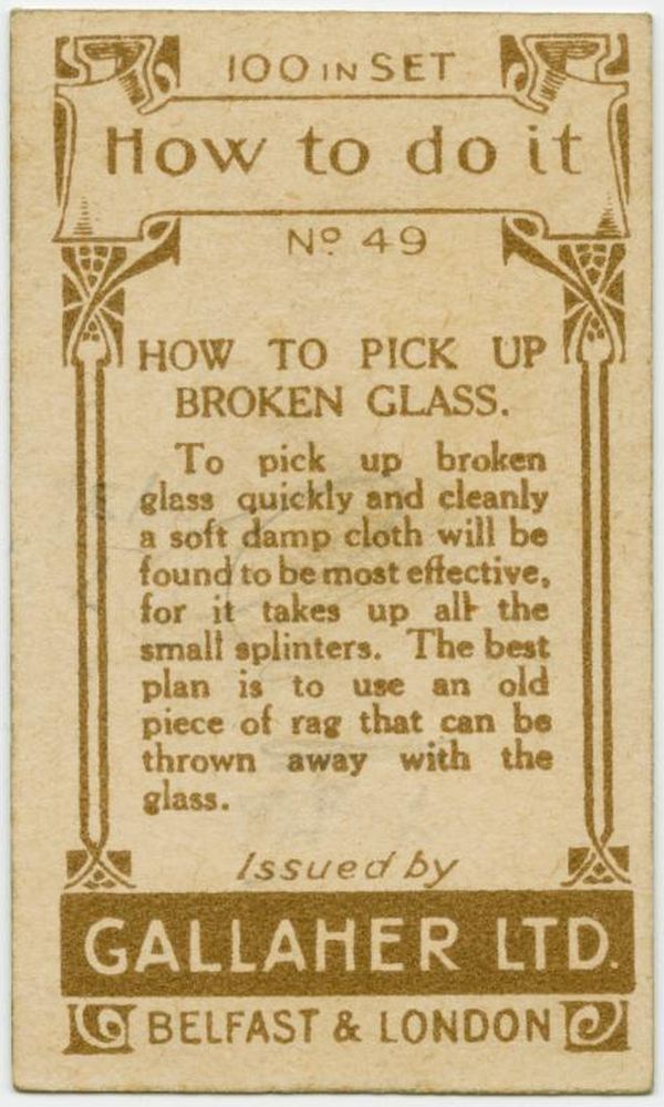 Pick Up Broken Glass Back