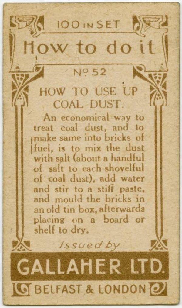 Use Up Coal Dust Back