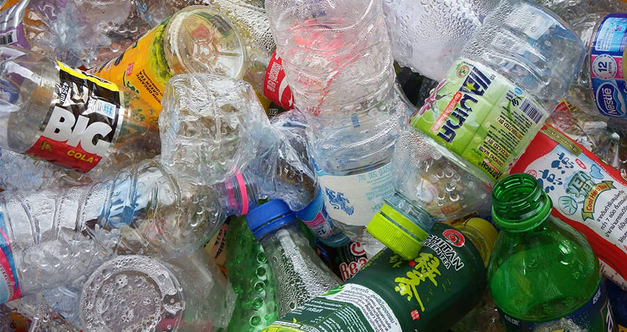 Empty plastic bottles