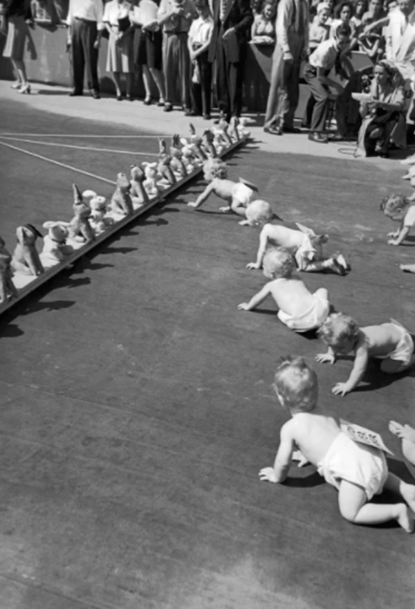 Babies Crawling Finish Line