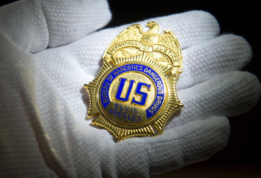 Elvis' Bureau of Narcotics and Dangerous Drugs Badge.