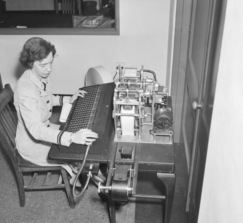 Grace Hopper With Early Computer