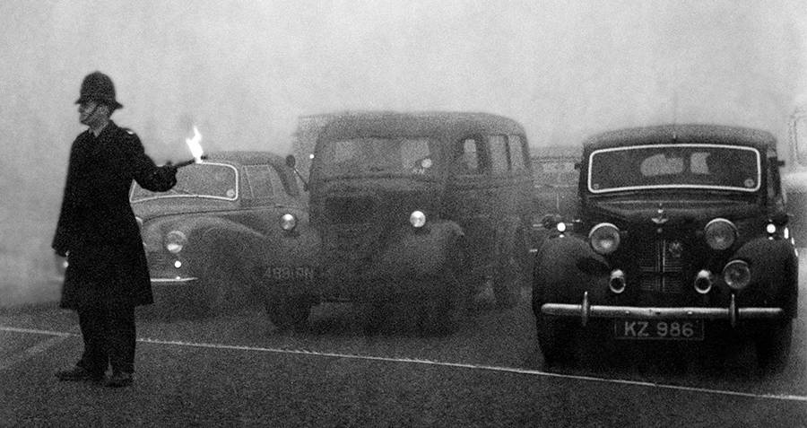 Policeman During The Great Smog of 1952