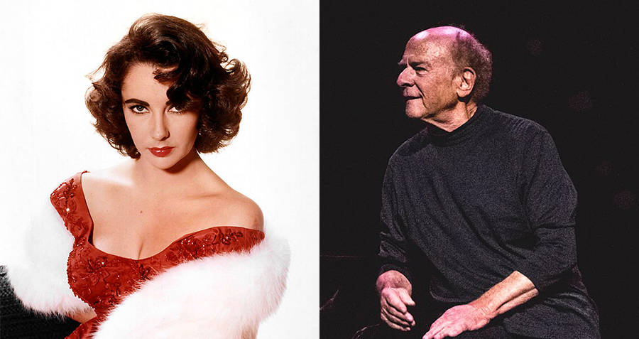 Elizabeth Taylor and Art Garfunkel