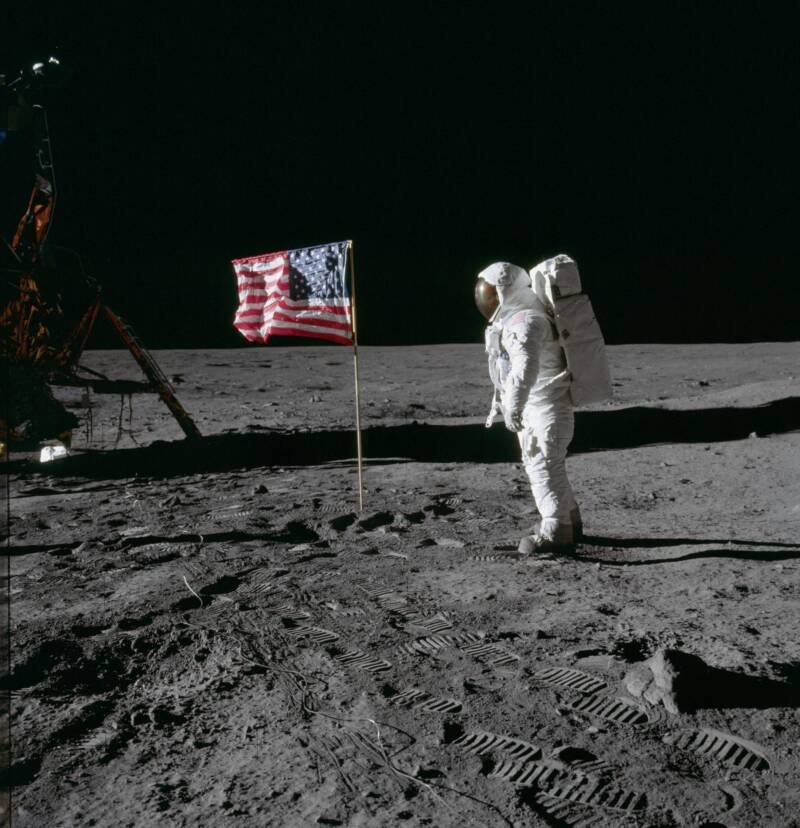 Buzz Aldrin On The Moon