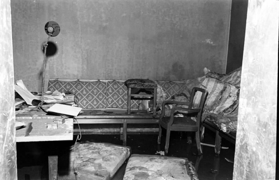 Destroyed Couch In The Führerbunker