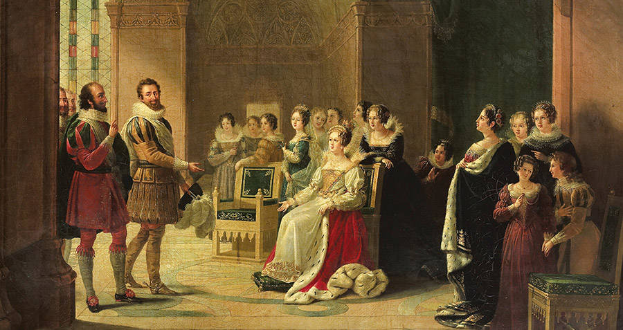 Henry IV And Catherine De Medici And Her Flying Squadron