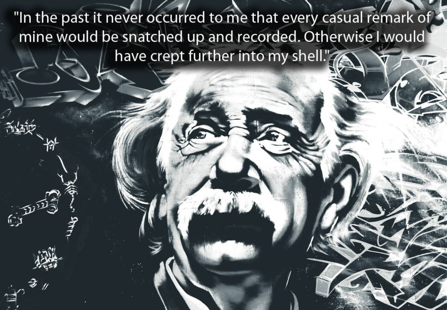 Albert Einstein Wall Grafitti