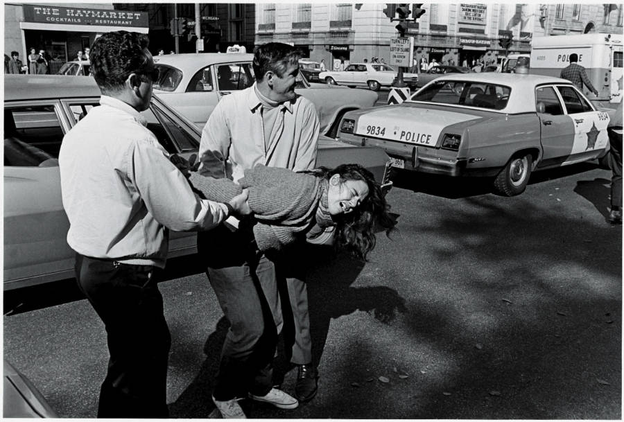 Woman Protester At Days Of Rage
