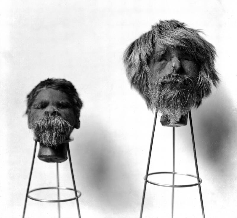 Shrunken Heads On Stands