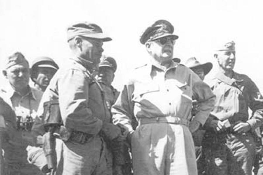 Chesty Puller And Jmes MacArthur