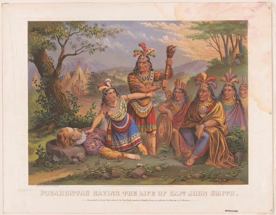 Pocahontas Saving John Smith