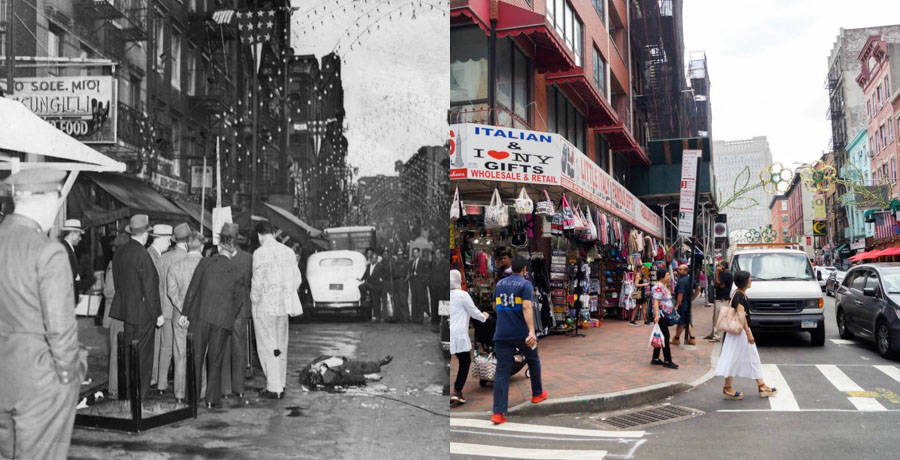 Mob Murder Scenes Then And Now