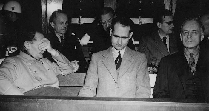 Rudolf Hess In Nuremberg Trials 02