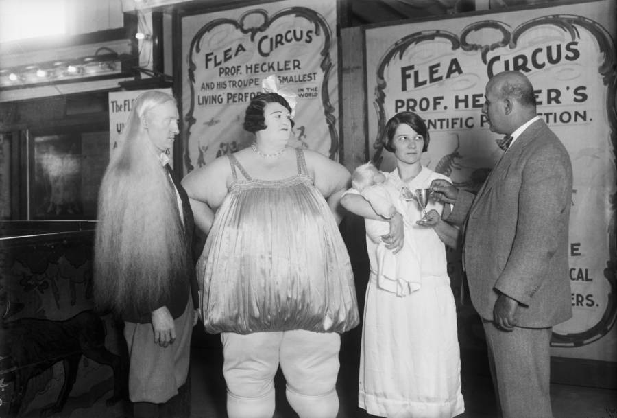 Albino With Fat Lady