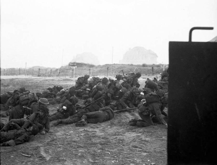 Sword Beach Under Fire