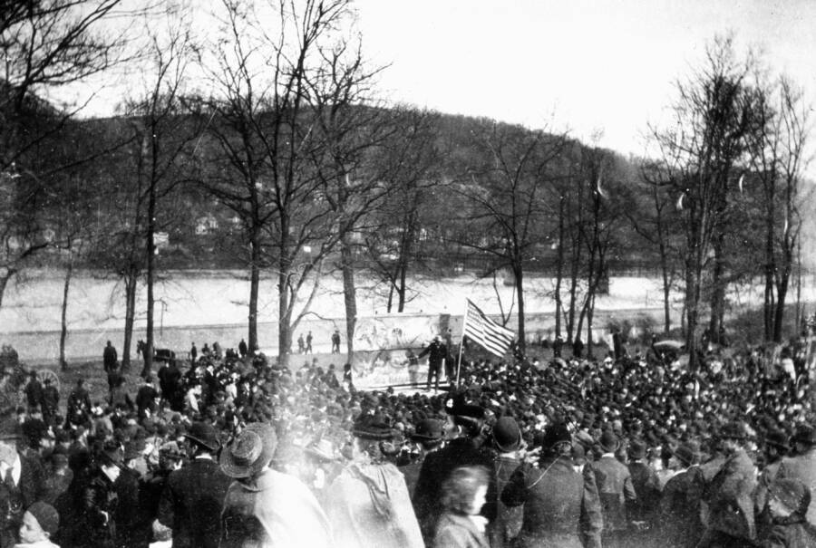Coxeys Army With Flags